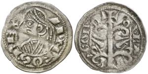 Alfons I (1162-1196). Zaragoza. Dinero ... 