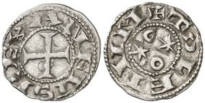 Alfonso VI (1073-1109). Toledo. Meaja. (AB. ... 