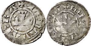 Juana I (1274-1284). Navarra. Dinero. ... 