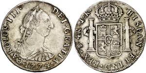 1774. Carlos III. Potosí. JR. 4 reales. ... 