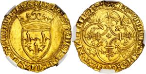 Francia. Carlos VII (1422-1461). 1 écu ... 