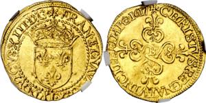 Francia. 1617. Luis XIII. B (Rouen). 1 écu ... 