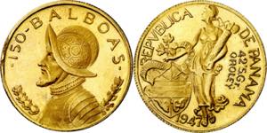 Panamá. 1947. 150 balboas. (Fr. falta) (Kr. ... 