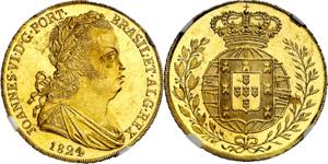 Portugal. 1824. Juan VI. Lisboa. 1 peça ... 