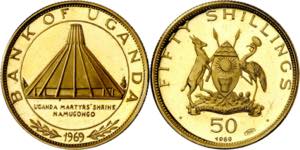Uganda. 1969. 50 chelines. (Fr. 4) (Kr. 14). ... 