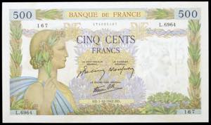 Francia. 1942. Banco de Francia. ... 