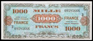 Francia. 1944. 1000 francos. (Pick 125c). ... 