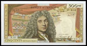 Francia. 1964. Banco de Francia. 500 francos ... 
