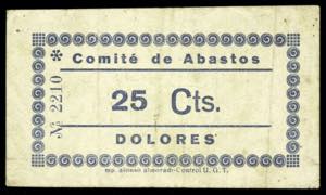 Dolores (Alicante). Comité de Abastos. 25 ... 