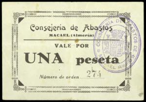 Macael (Almería). Consejería de Abastos. 1 ... 