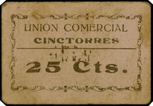 Cinctorres (Castellón). Unión Comercial. ... 