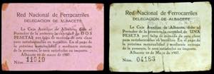 Albacete. Red Nacional de Ferrocarriles. 1 y ... 