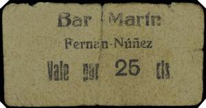 Fernan-Núñez (Córdoba). Bar Marín. 25 ... 