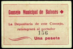 Balones (Alicante). Consejo Municipal. 1 ... 