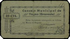 Yegen (Granada). Consejo Municipal. 25 ... 