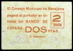 Benejama (Alicante). Consejo Municipal. 2 ... 