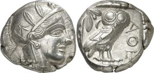 (454-404 a.C.). Atica. Atenas. Tetradracma. ... 