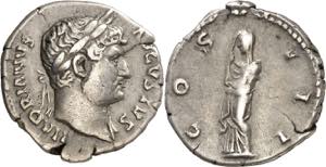 (126-127 d.C.). Adriano. Denario. (Spink ... 