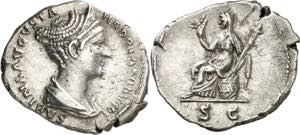 (128-129 d.C.). Sabina. Denario. (Spink 3928 ... 