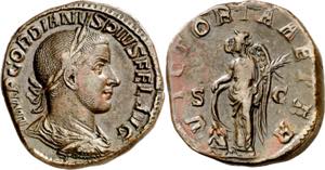 (243-244 d.C.). Gordiano III. Sestercio. ... 