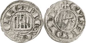 Fernando IV (1295-1312). Burgos. Dinero. ... 
