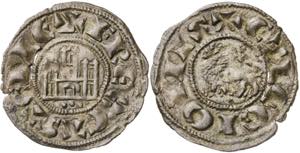 Fernando IV (1295-1312). Marca de ceca: tres ... 