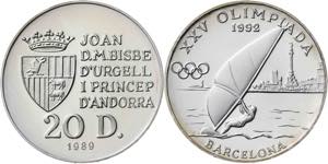 Andorra. 1989. 20 diners. (Kr. 54). Juegos ... 