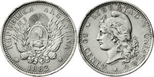 Argentina. 1882. 50 centavos. (Kr. 28). ... 