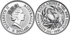 Australia. 1991. Isabel II. 5 dólares. (Kr. ... 