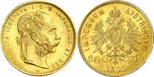 Austria. 1892. Francisco José I. 8 ... 