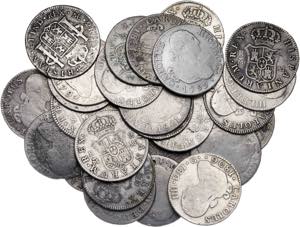 Carlos IV. 2 reales. Lote de 26 monedas. A ... 