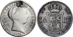 1855 y 1858. Isabel II. Madrid. 4 reales. ... 