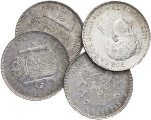 1896 y 1899. Alfonso XIII. 5 pesetas. Lote ... 