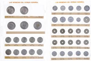 Álbum con 119 monedas de la II República y ... 
