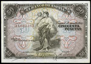 1906. 50 pesetas. (Ed. B99a) (Ed. 315a). 24 ... 