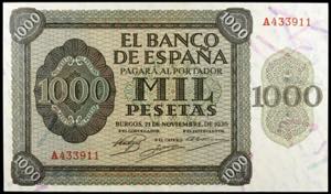 1936. 1000 pesetas. (Ed. D24) (Ed. 423). 21 ... 