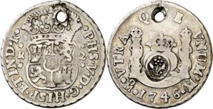 1746. Felipe V. México. M. 2 reales. ... 
