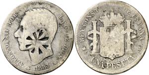 1883*---. Alfonso XII. MSM. 1 peseta. ... 