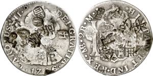 1786. Carlos III. Lima. MI. 2 reales. ... 