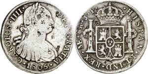1805. Carlos IV. Lima. JP. 8 reales. ... 
