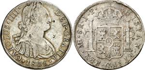 1805. Carlos IV. Lima. JP. 8 reales. ... 