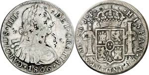 1806. Carlos IV. Lima. JP. 8 reales. ... 