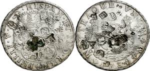 1739. Felipe V. México. MF. 8 reales. ... 