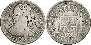 1778. Carlos III. México. FF. 8 reales. ... 