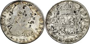 1781. Carlos III. México. FF. 8 reales. ... 