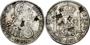 1791. Carlos IV. México. FM. 8 reales. ... 
