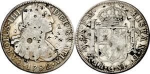 1792. Carlos IV. México. FM. 8 reales. ... 