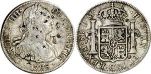 1798. Carlos IV. México. FM. 8 reales. ... 
