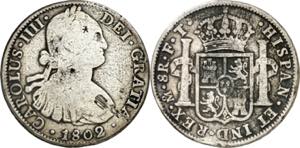 1802. Carlos IV. México. FT. 8 reales. ... 