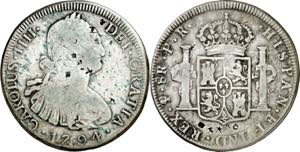 1794. Carlos IV. Potosí. PR. 8 reales. ... 